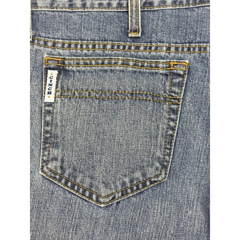 Cinch Men's Straight Leg Western Blue Jeans - Size 40x30 (40x27) HEMMED*